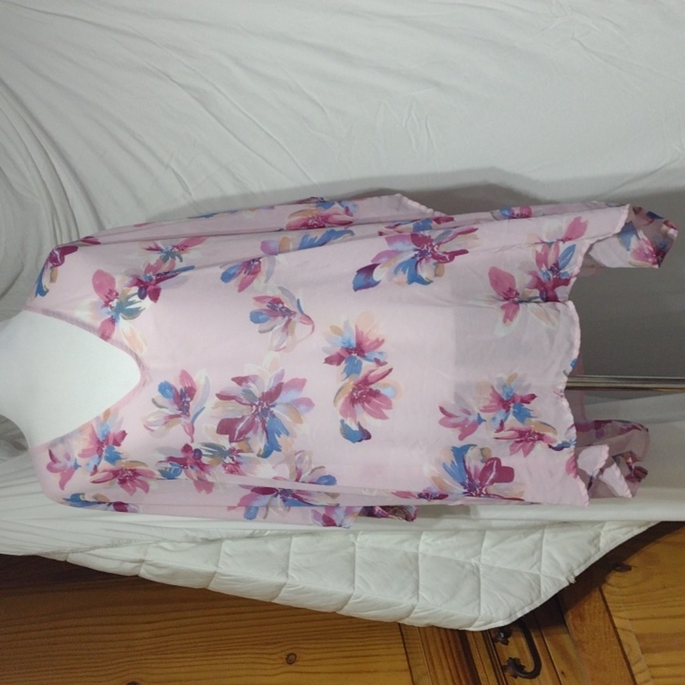 Floral Dixie Creek oversized top, sz lg